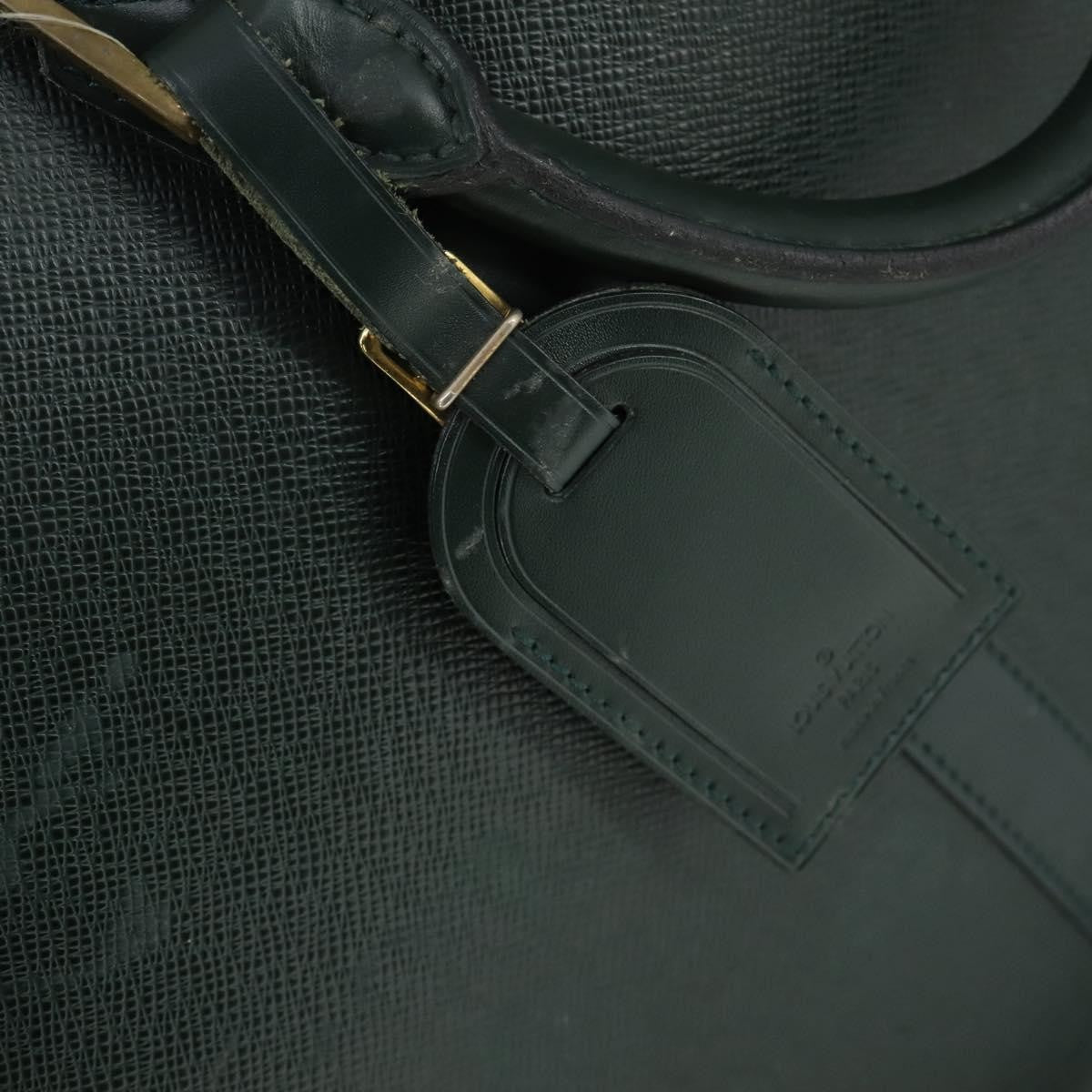 Louis Vuitton Helanga Bag Taiga Leather Green Leather Travel Bag
