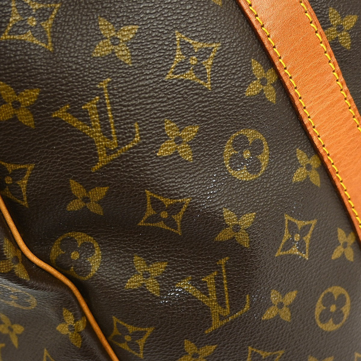 Louis Vuitton Keepall Bag Monogram Canvas Brown Canvas Travel Bag