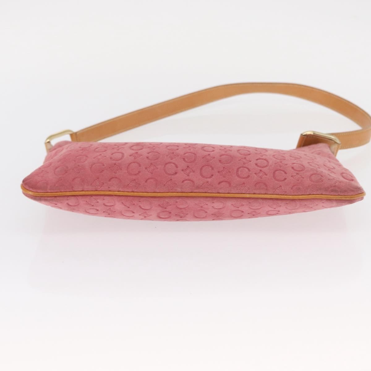 Celine C Macadam Shoulder Bag Suede Pink Suede Shoulder Bag Bag
