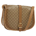 Celine Vintage Macadam Shoulder Bag Canvas And Leather Beige Canvas Shoulder Bag Bag