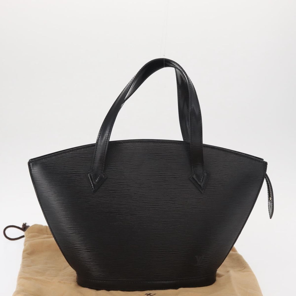 Louis Vuitton Saint Jacques Handbag Epi Leather Black Leather Handbag