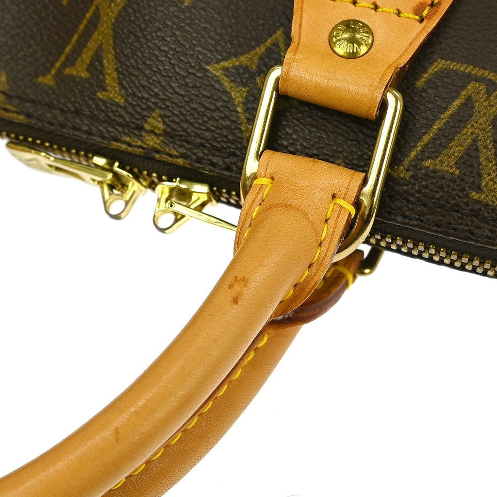 Louis Vuitton Alma Handbag Monogram Canvas Brown Canvas Handbag