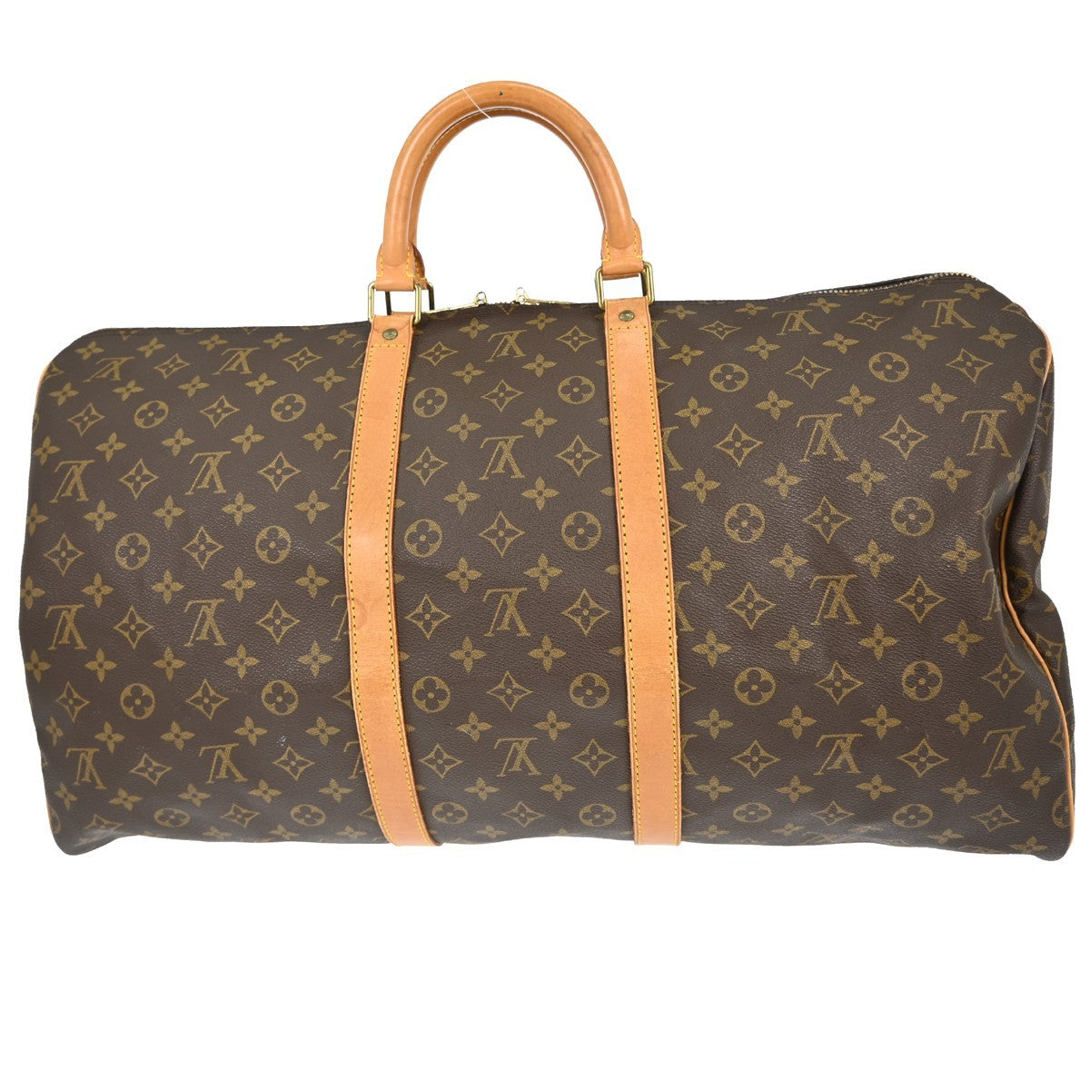 Louis Vuitton Keepall Bag Monogram Canvas Brown Canvas Travel Bag