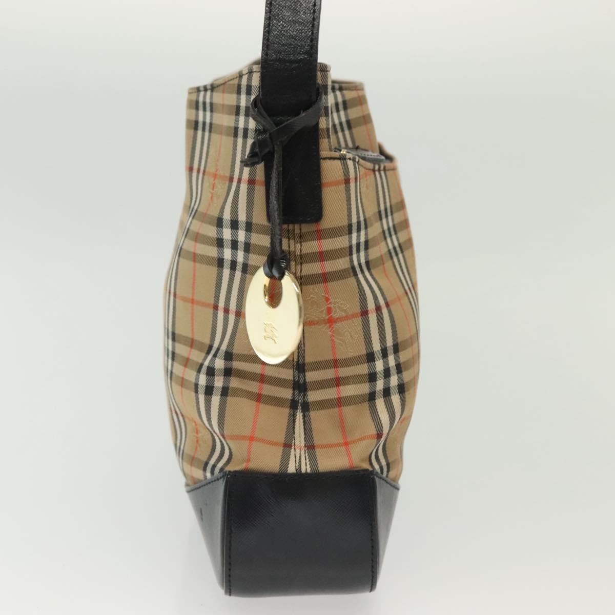 Burberry Shoulder Bag Nova Check Canvas Beige Canvas Bag