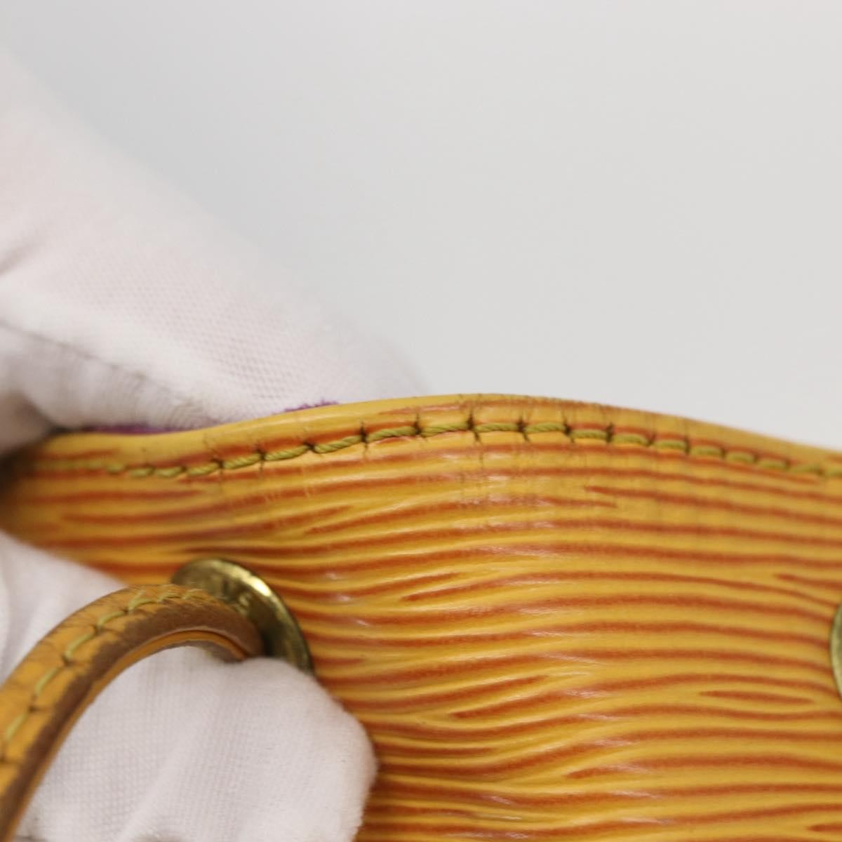Louis Vuitton Noe Handbag Epi Leather Yellow Leather Shoulder Bag