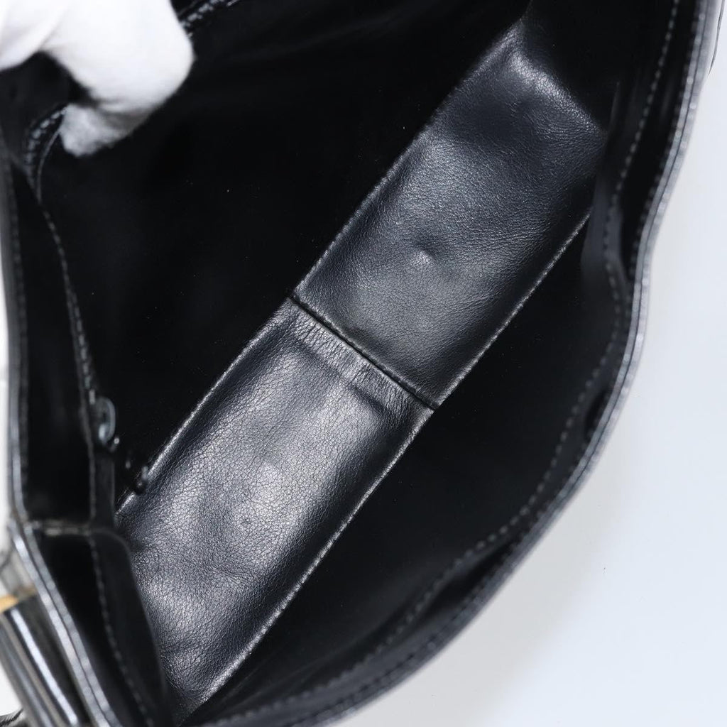 Celine Handbag Patent Leather Black Patent_Leather Shoulder Bag Bag