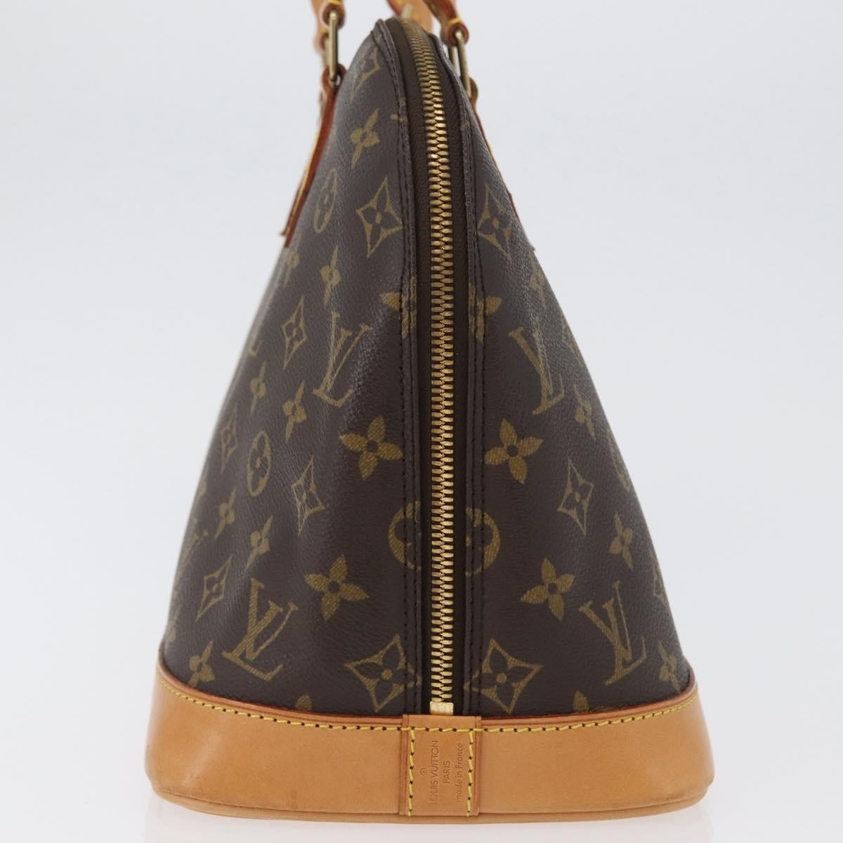 Louis Vuitton Alma Handbag Monogram Canvas Brown Canvas Handbag