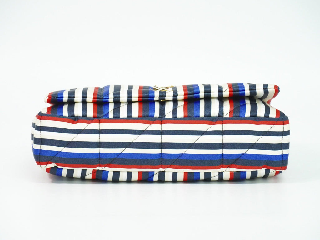 Saint Laurent Jamie Flap Bag Quilted Printed Silk Multicolour Silk Shoulder Bag Bag (Pre-Owned)