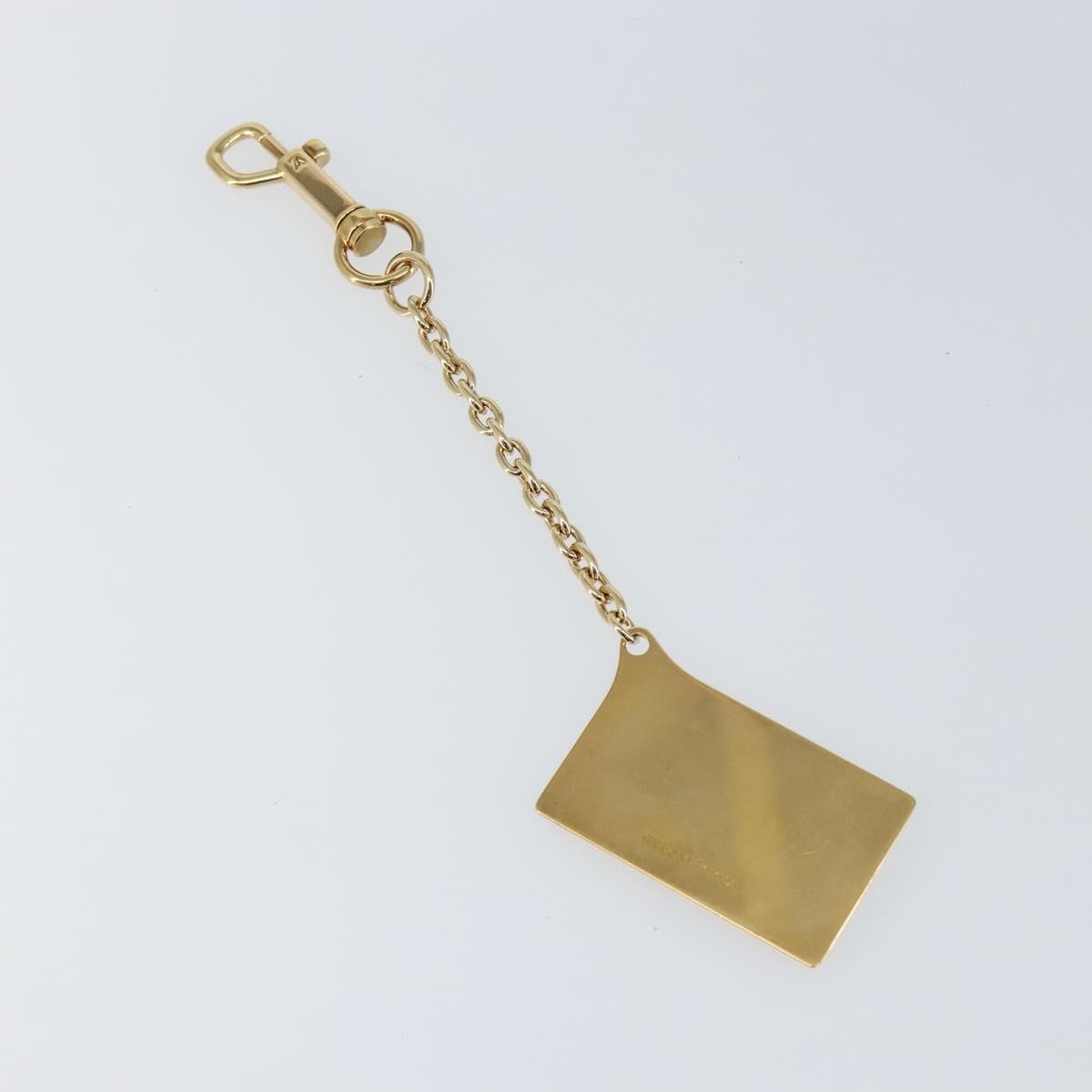 Louis Vuitton Key Chain Metal Gold Metal Accessory