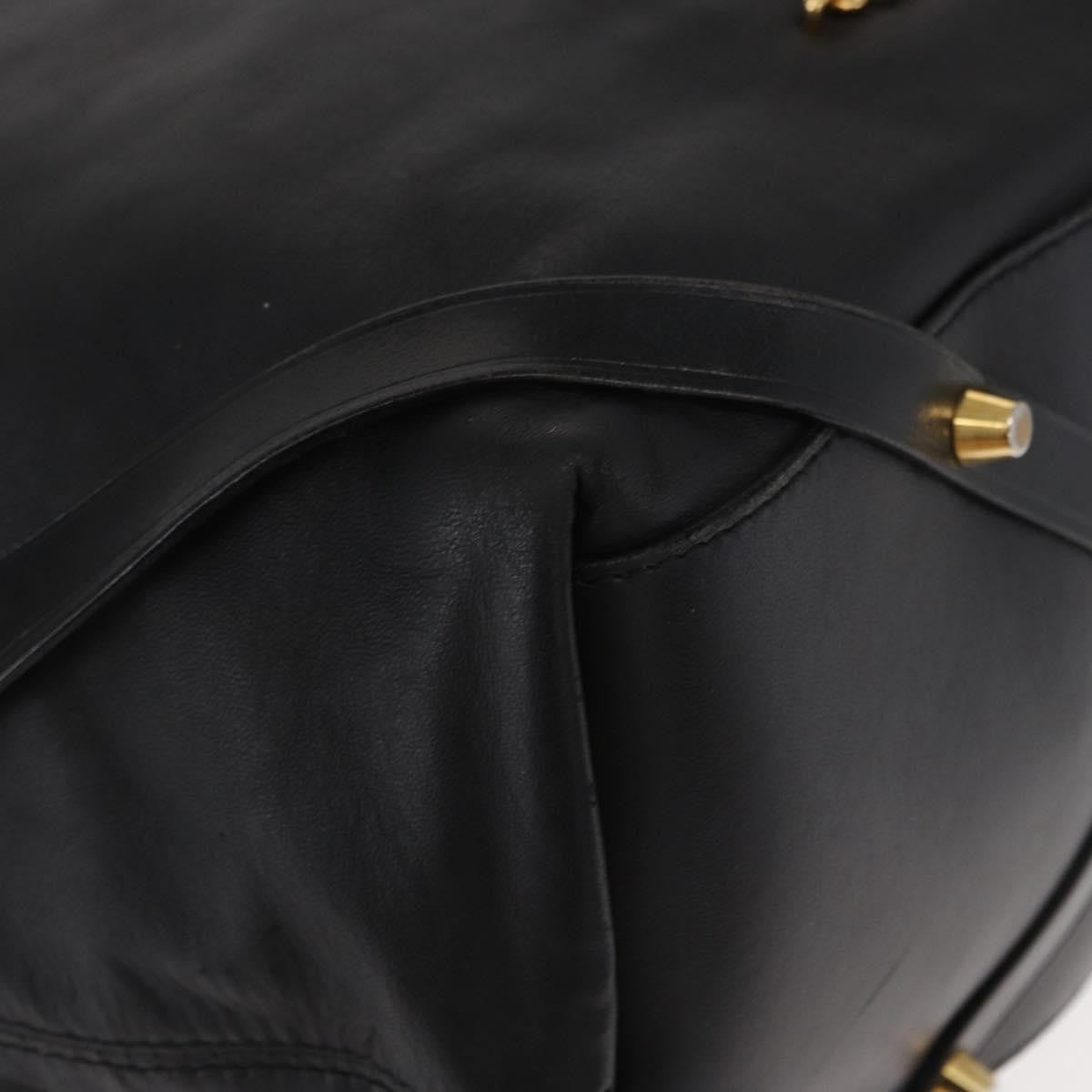 Burberry Vintage Tote Leather Black Leather Tote Bag