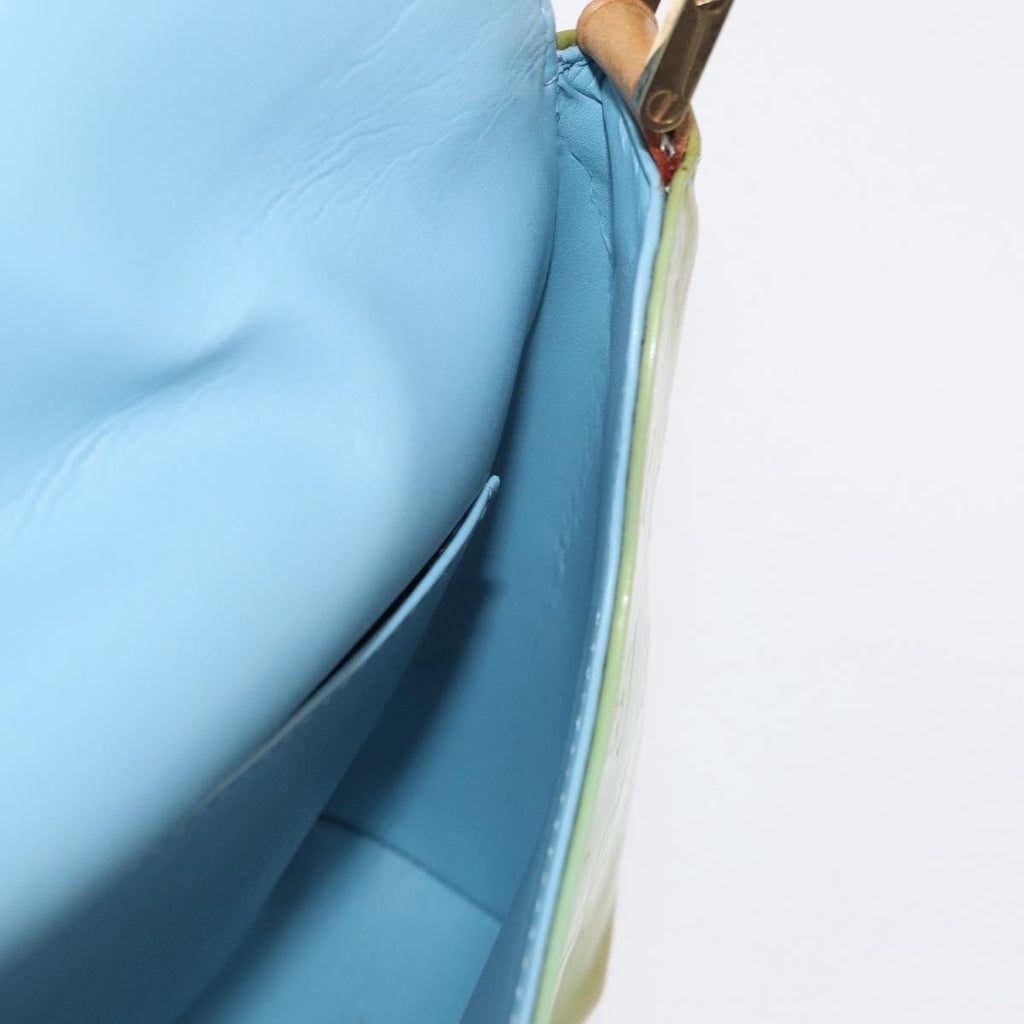Louis Vuitton Thompson Street Handbag Monogram Vernis Blue Patent_Leather Shoulder Bag