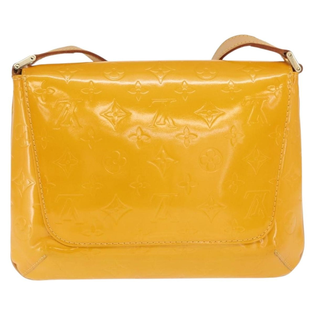 Louis Vuitton Thompson Street Handbag Monogram Vernis Yellow Patent_Leather Shoulder Bag
