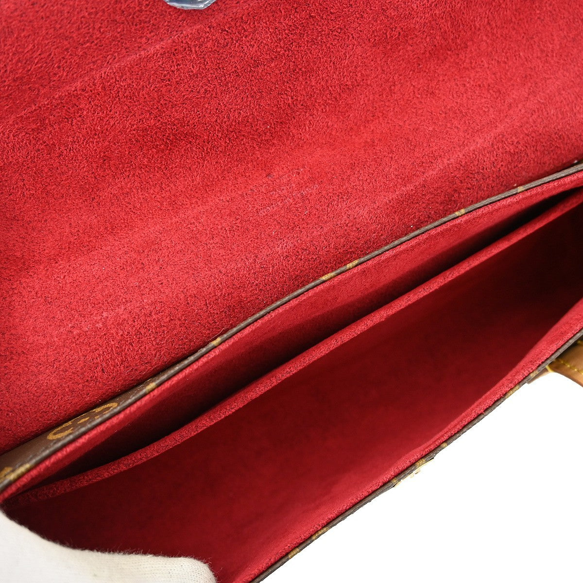 Louis Vuitton Sonatine Handbag Monogram Canvas Brown Canvas Handbag