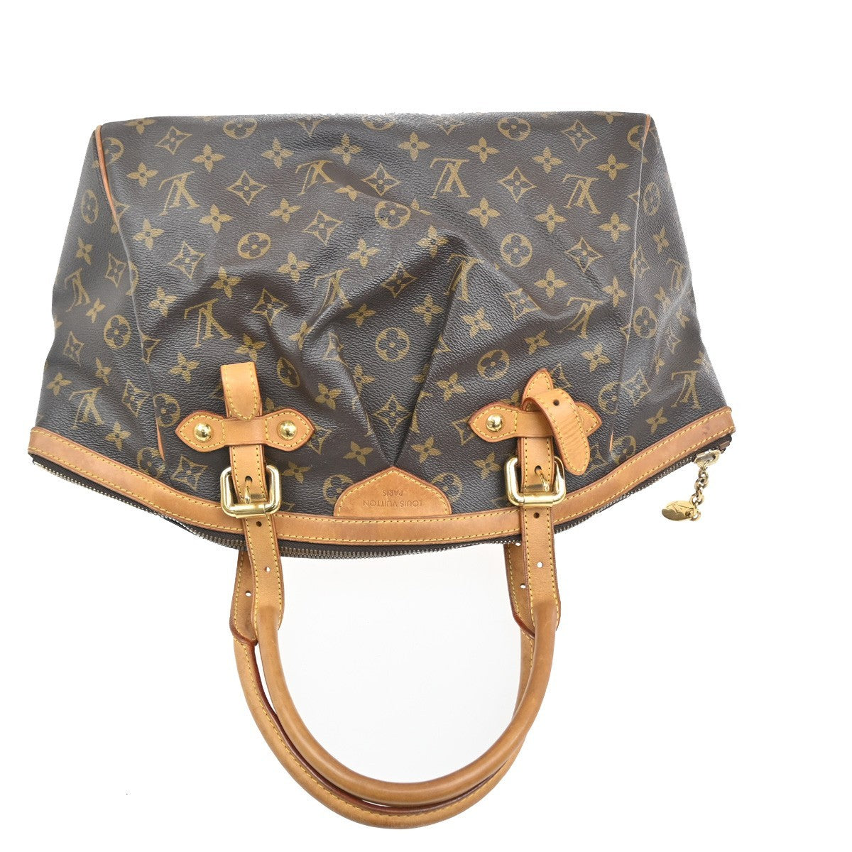 Louis Vuitton Tivoli Handbag Monogram Canvas Brown Canvas Shoulder Bag