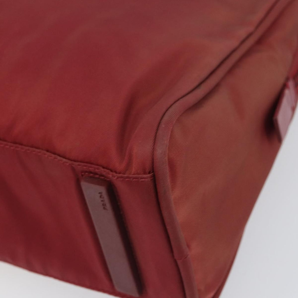 Prada Zip Around Tote Tessuto Red Nylon Shoulder Bag Bag