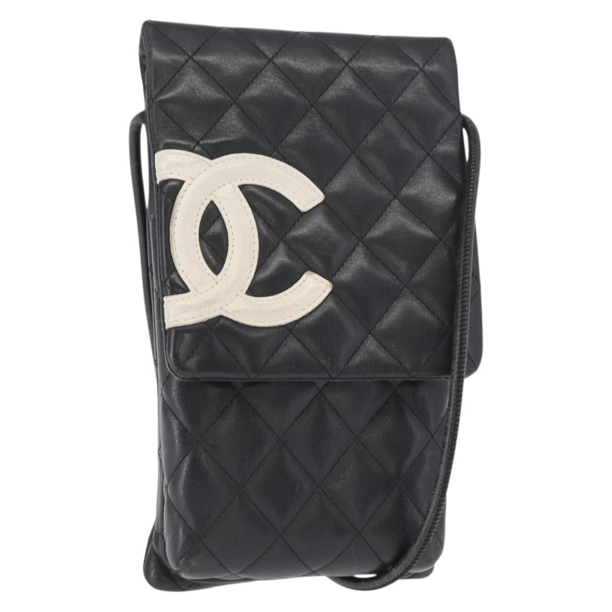 Chanel Cambon Flap Crossbody Bag Quilted Lambskin Silver Leather Shoulder Bag Bag