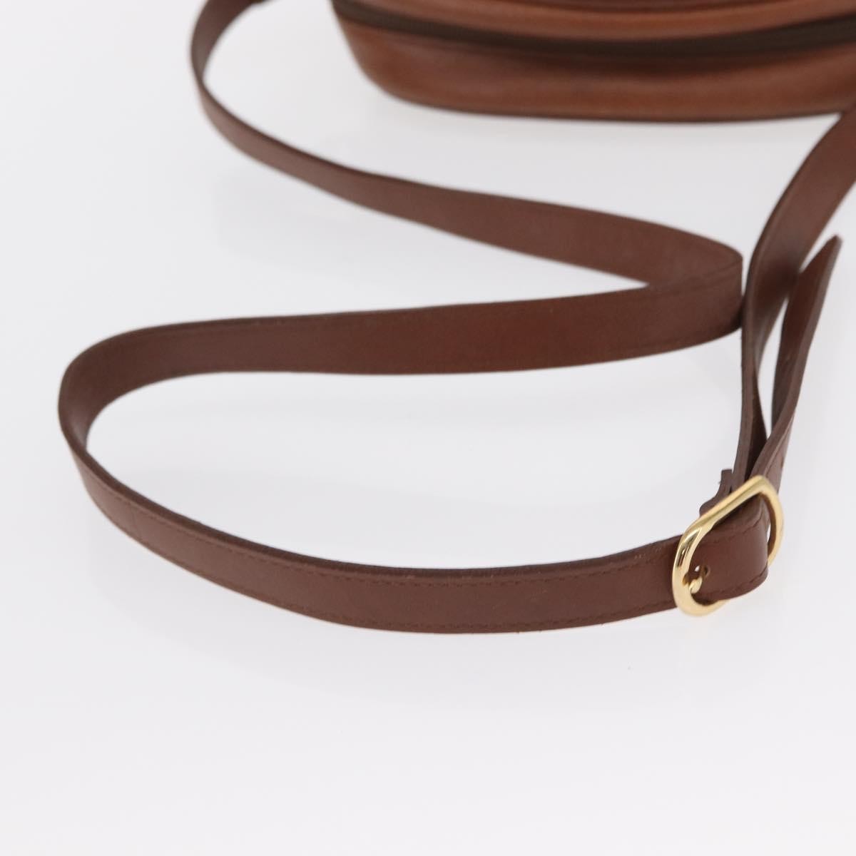 Burberry Vintage Shoulder Bag Leather Brown Leather Shoulder Bag
