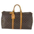 Louis Vuitton Keepall Bag Monogram Canvas Brown Canvas Travel Bag