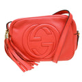 Gucci Soho Disco Crossbody Bag Leather Pink Leather Shoulder Bag Bag (Pre-Owned)