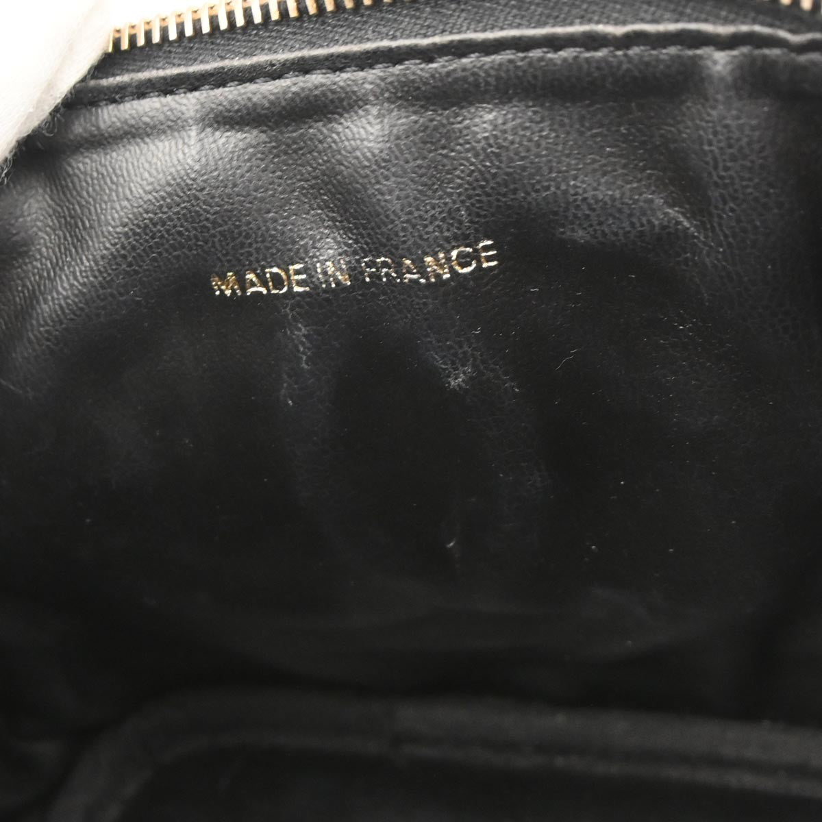 Chanel Vintage Timeless Cosmetic Case Caviar Black Leather Handbag