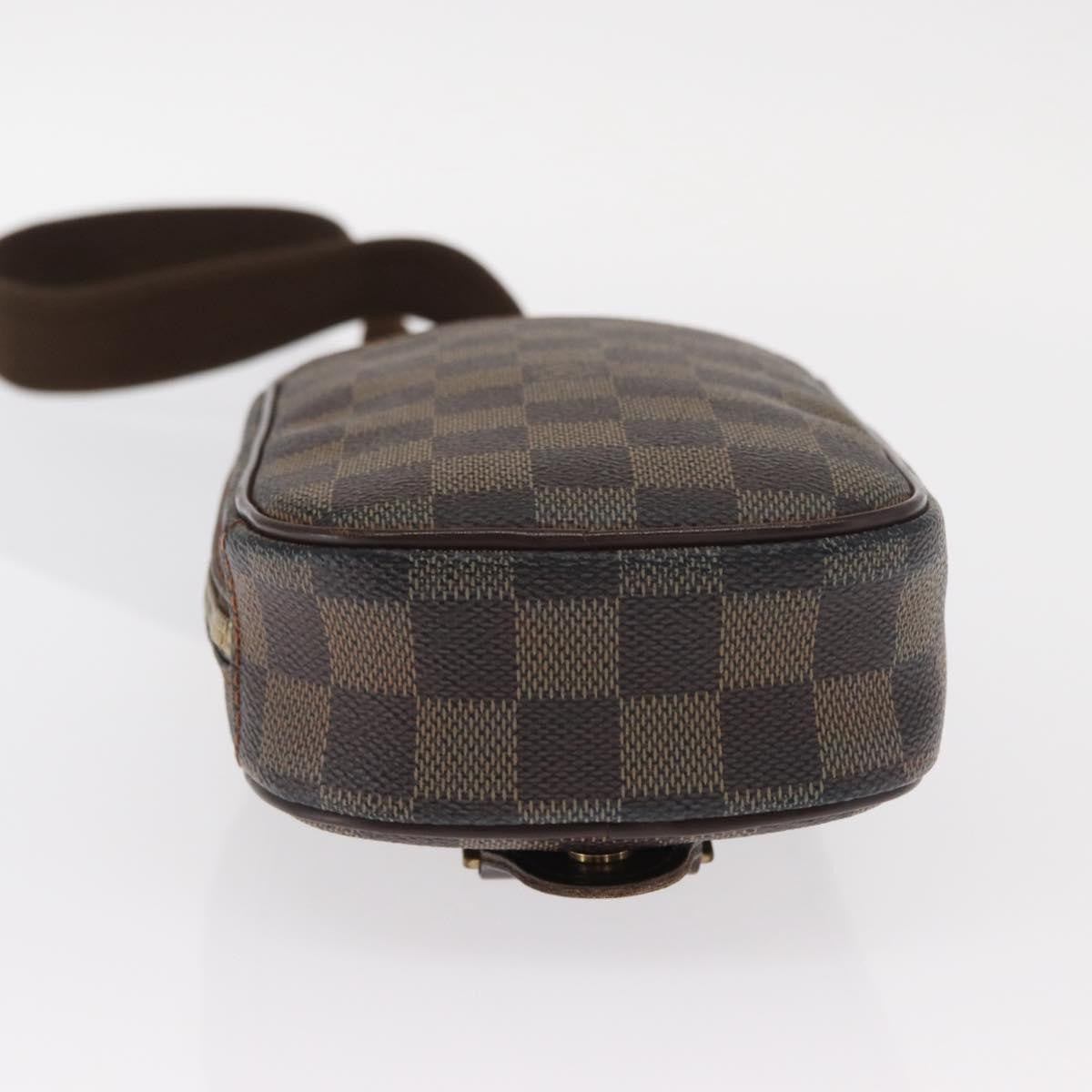 Louis Vuitton Pochette Gange Damier Brown Canvas Clutche & Pouche Bag