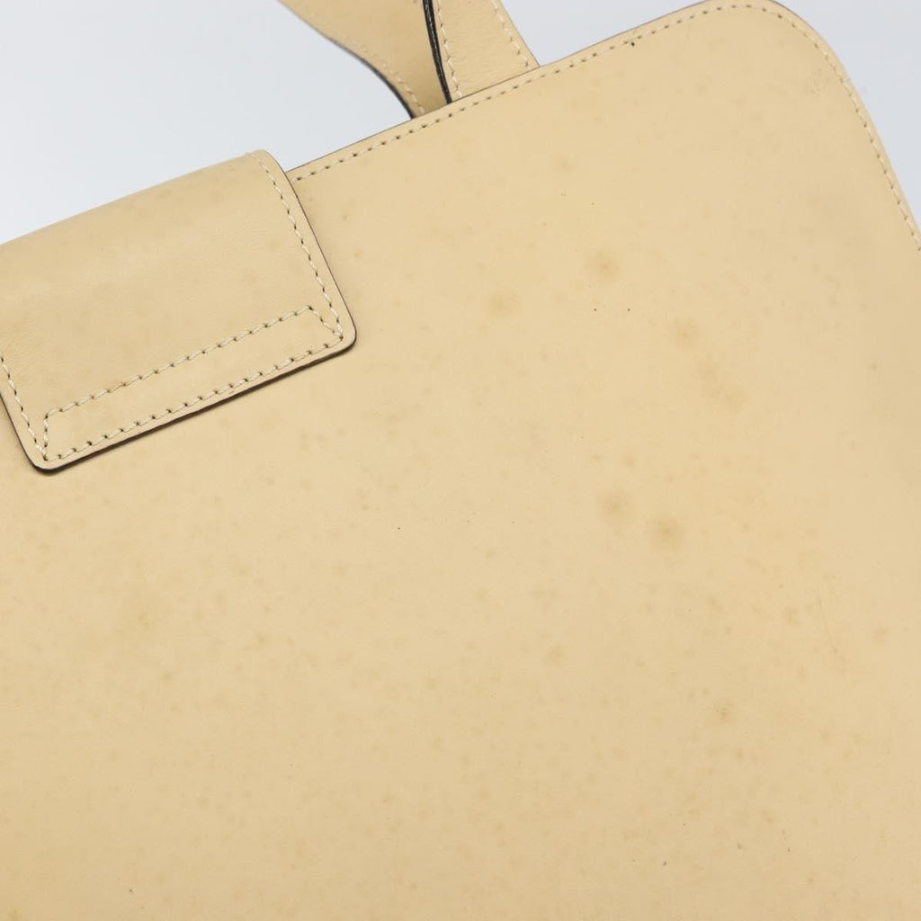 Celine Vintage Shoulder Bag Leather Beige Leather Shoulder Bag Bag