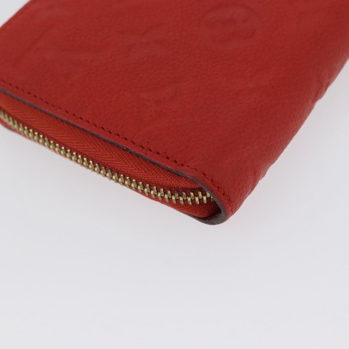 Louis Vuitton Portefeuille Zippy Monogramme Empreinte Monogramme Empreinte Orange Leather Wallets Accessory