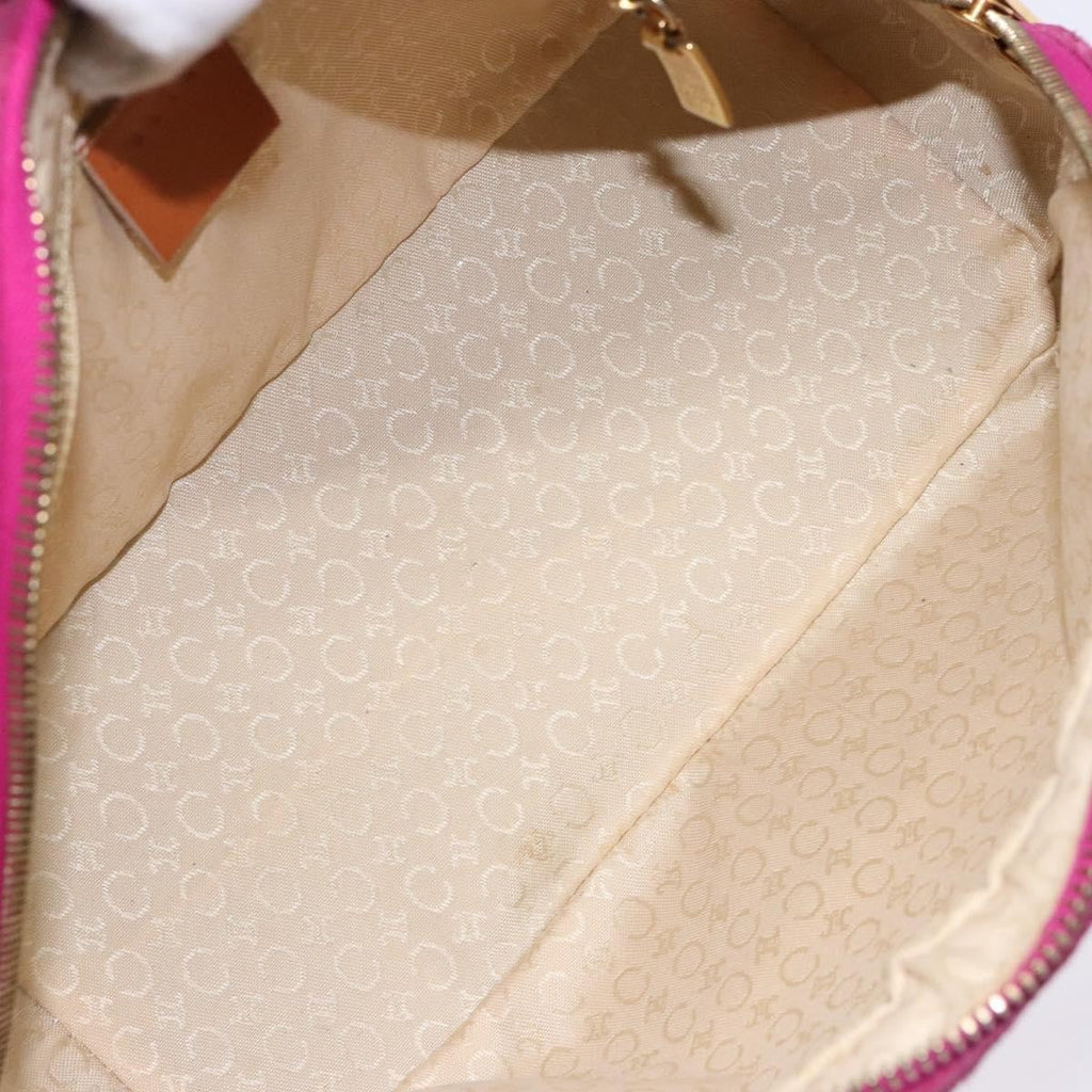 Celine Vintage Macadam Handbag C Macadam Suede Purple Suede Handbag
