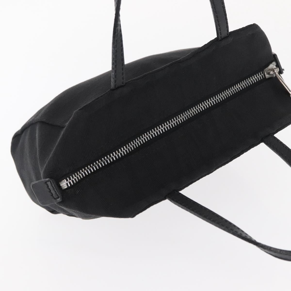 Fendi Vintage Handbag Canvas Black Canvas Handbag