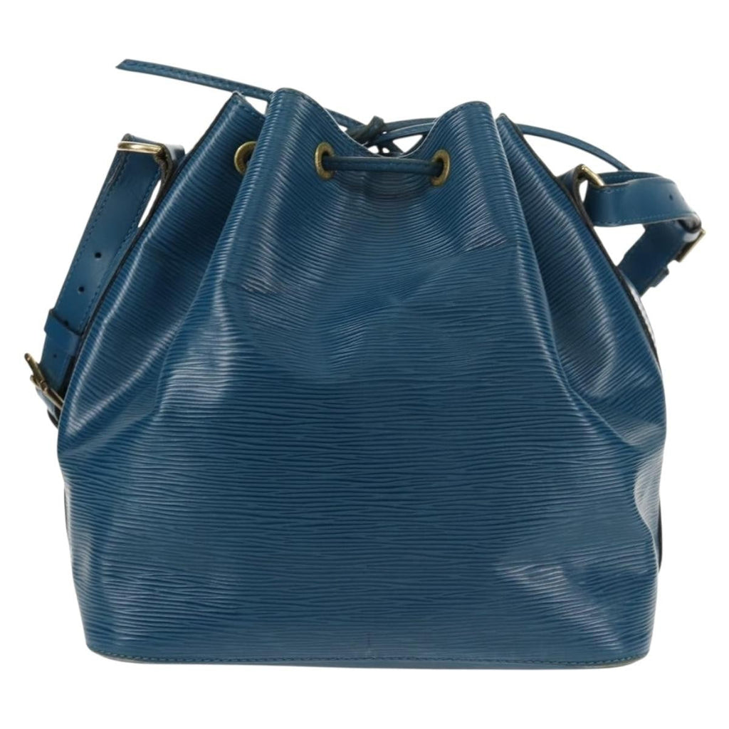 Louis Vuitton Petit Noe Handbag Epi Leather Blue Leather Shoulder Bag