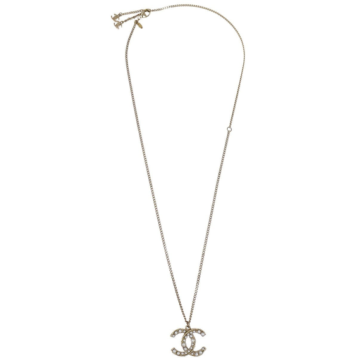 Chanel Cc Necklace Metal Gold Metal Necklace Jewelry