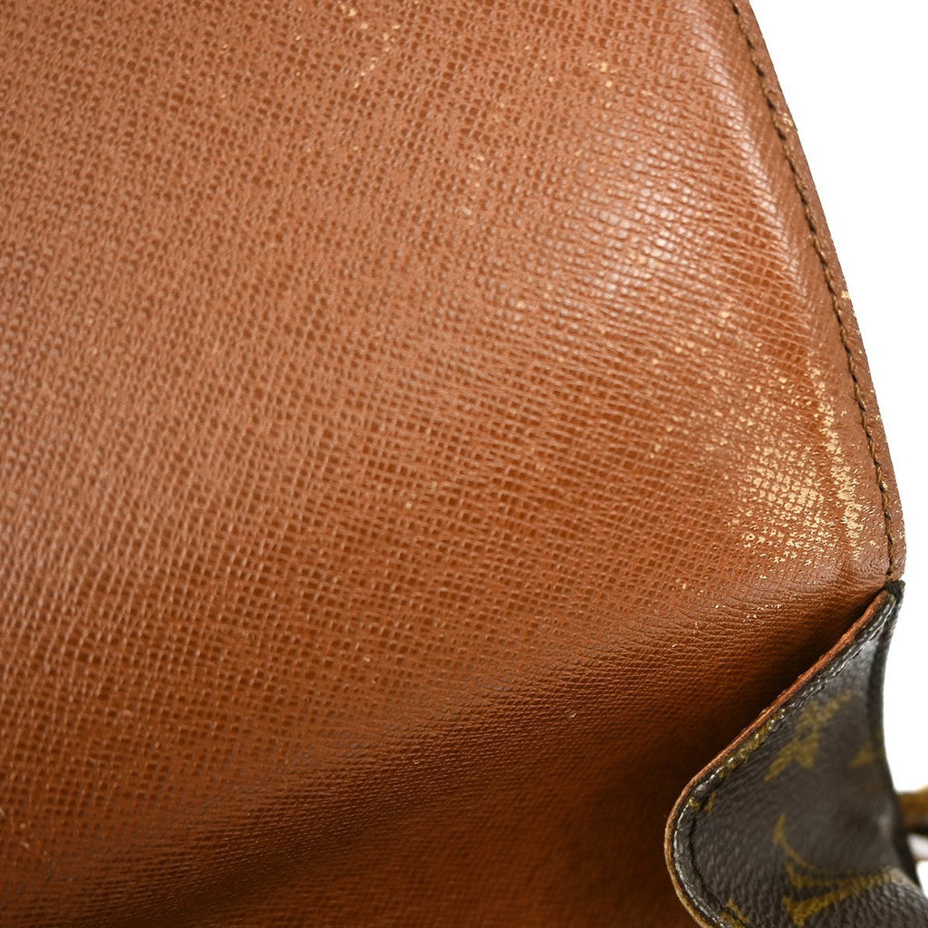 Louis Vuitton Cartouchiere Handbag Monogram Canvas Brown Canvas Shoulder Bag