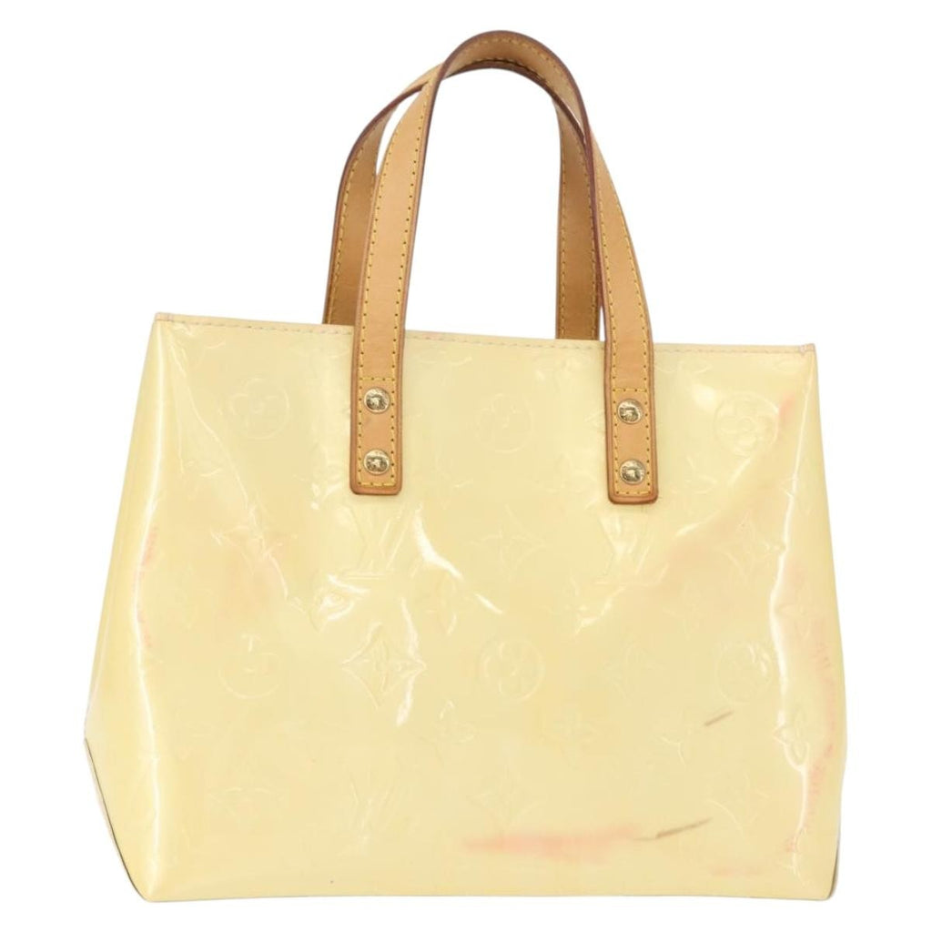 Louis Vuitton Reade Handbag Monogram Vernis Beige Patent_Leather Tote Bag