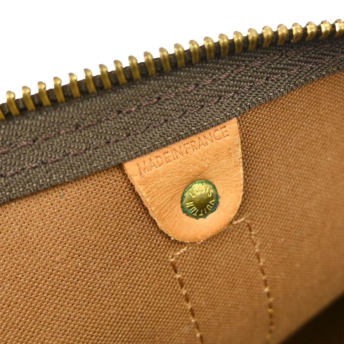 Louis Vuitton Keepall Bag Monogram Canvas Brown Canvas Travel Bag