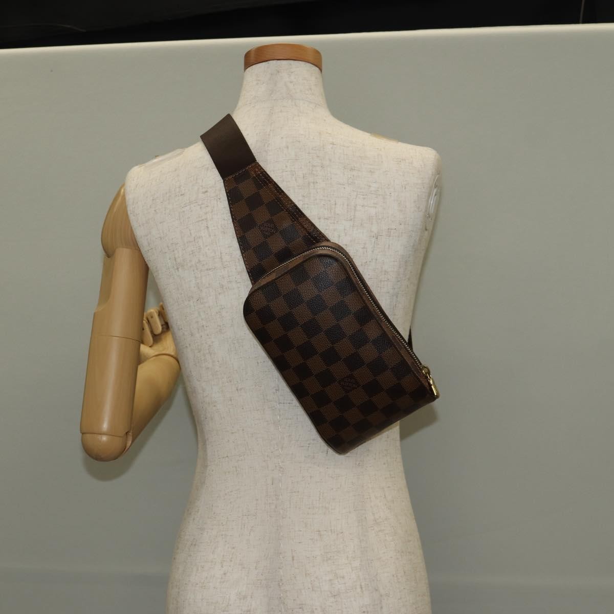 Louis Vuitton Geronimos Waist Bag Damier Brown Canvas Bag