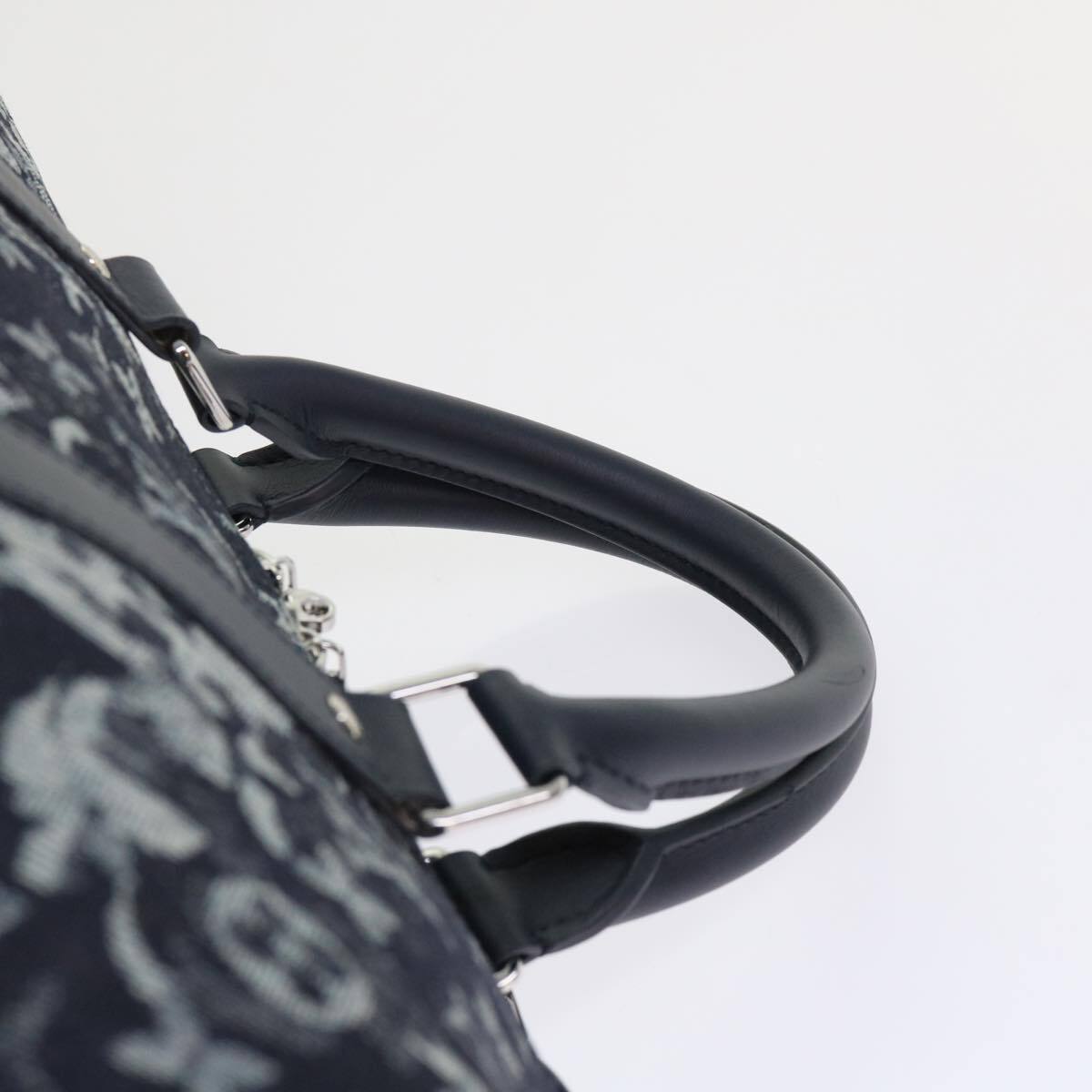 Louis Vuitton Keepall Bandouliere Bag Monogram Tapestry Canvas Navy Canvas Bag