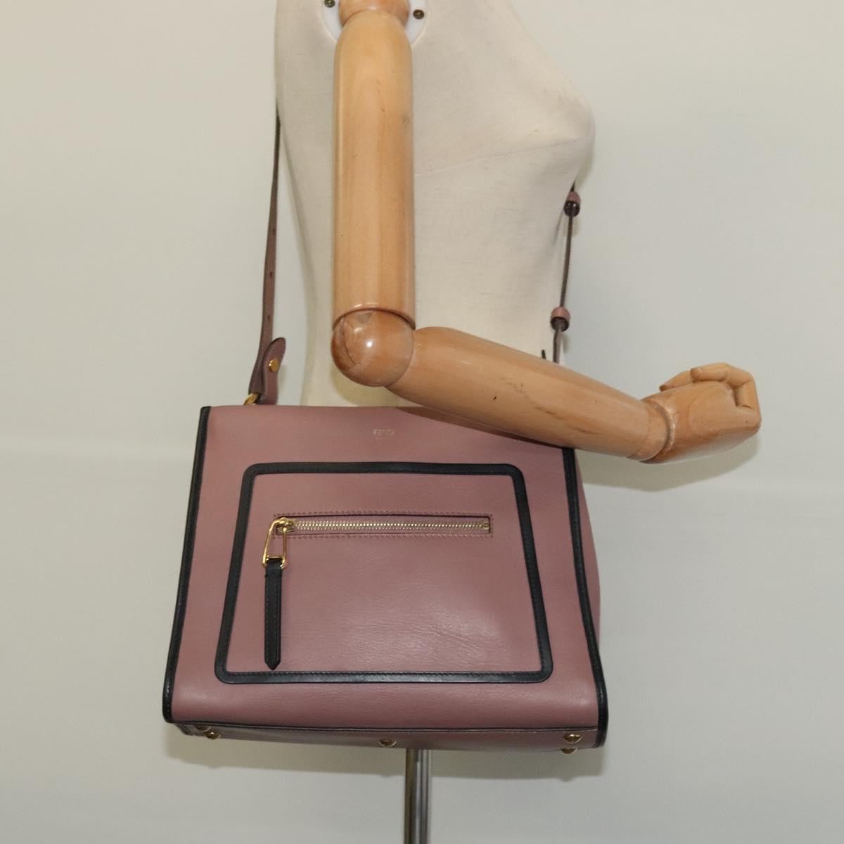 Fendi Runaway Bag Leather Pink Leather Bag