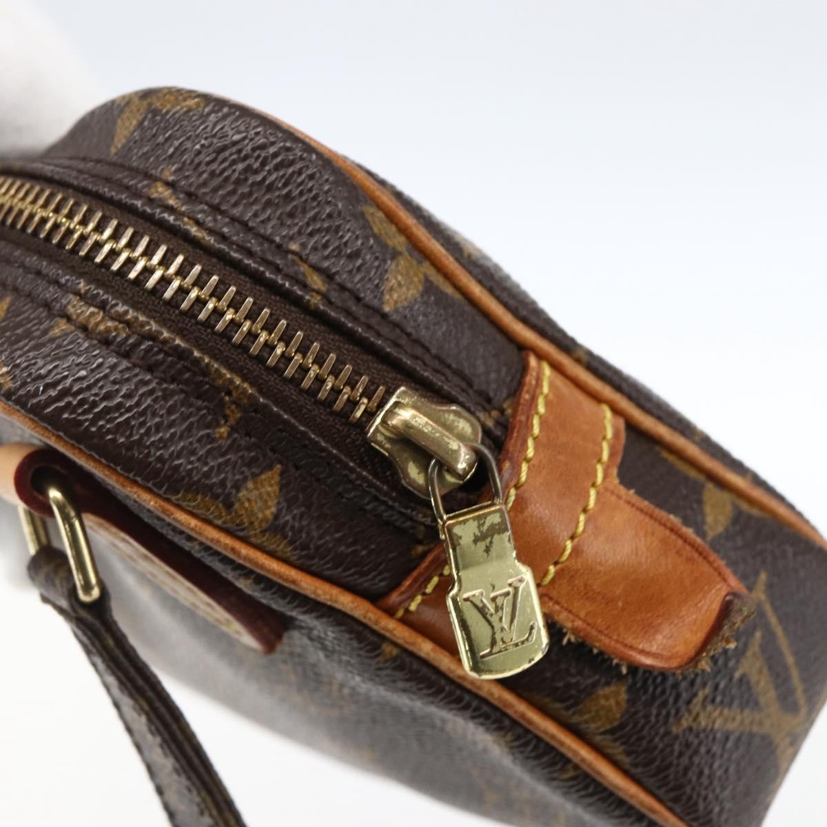 Louis Vuitton Pochette Marly Bandouliere Bag Monogram Canvas Brown Canvas Shoulder Bag