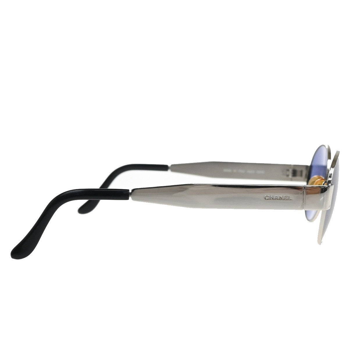Chanel Chanel Logo Sunglasses Eye Wear Plastic Blue Metal Sunglasse Accessory