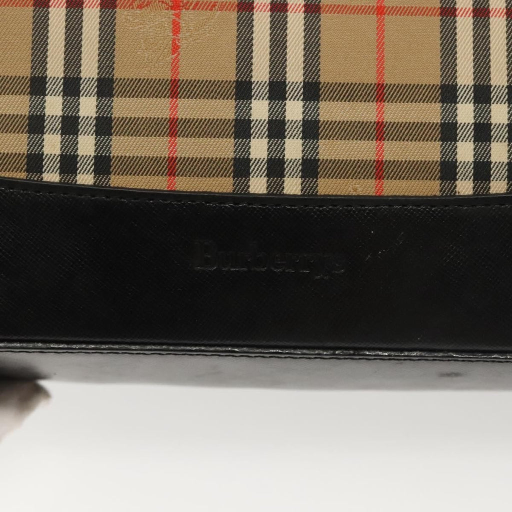 Burberry Shoulder Bag Nova Check Canvas Beige Canvas Bag