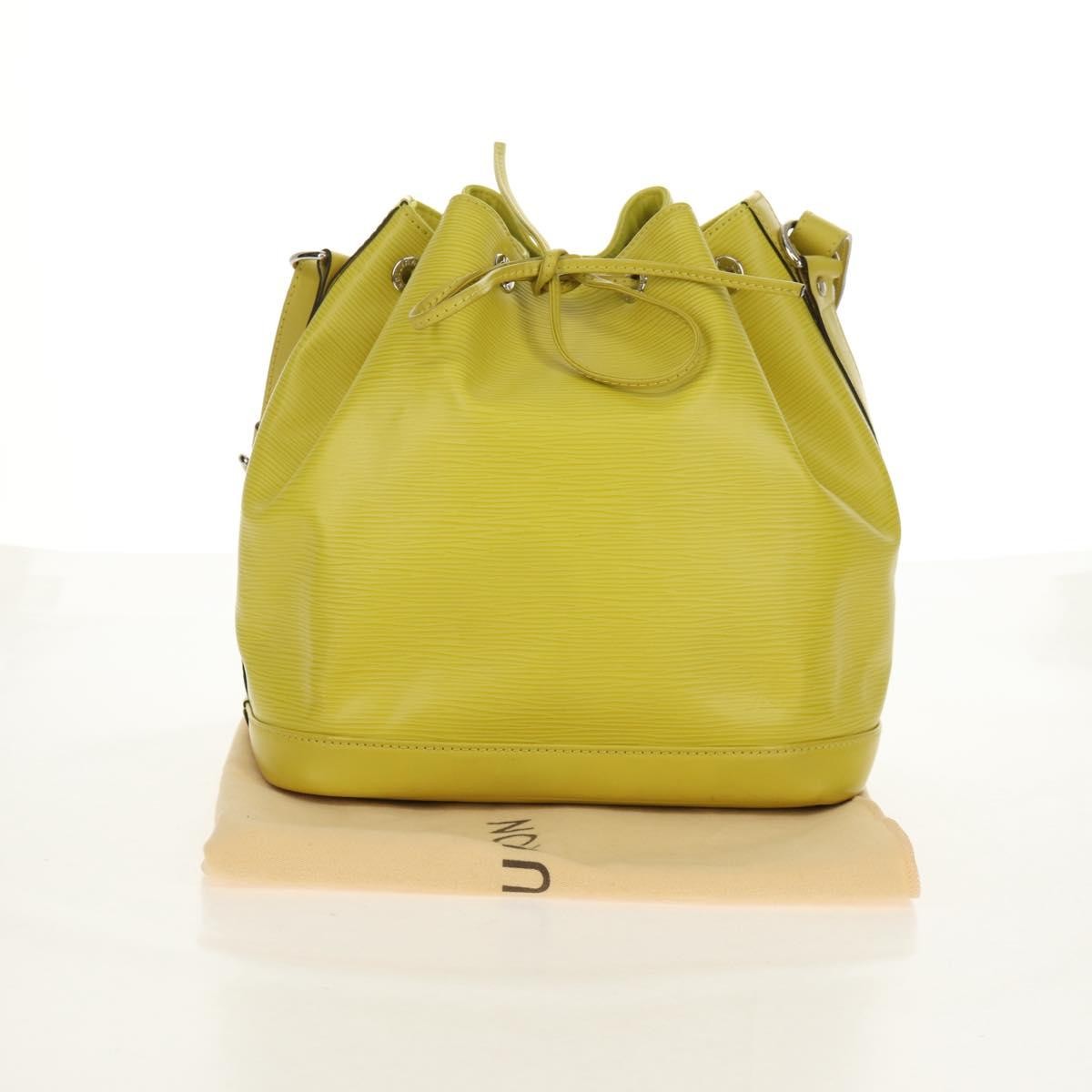 Louis Vuitton Petit Noe Handbag Epi Leather Green Leather Shoulder Bag