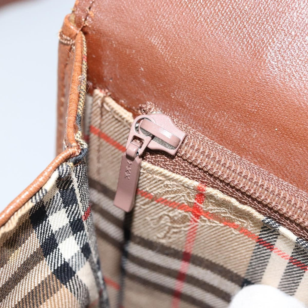 Burberry Flap Shoulder Bag Leather Brown Leather Shoulder Bag