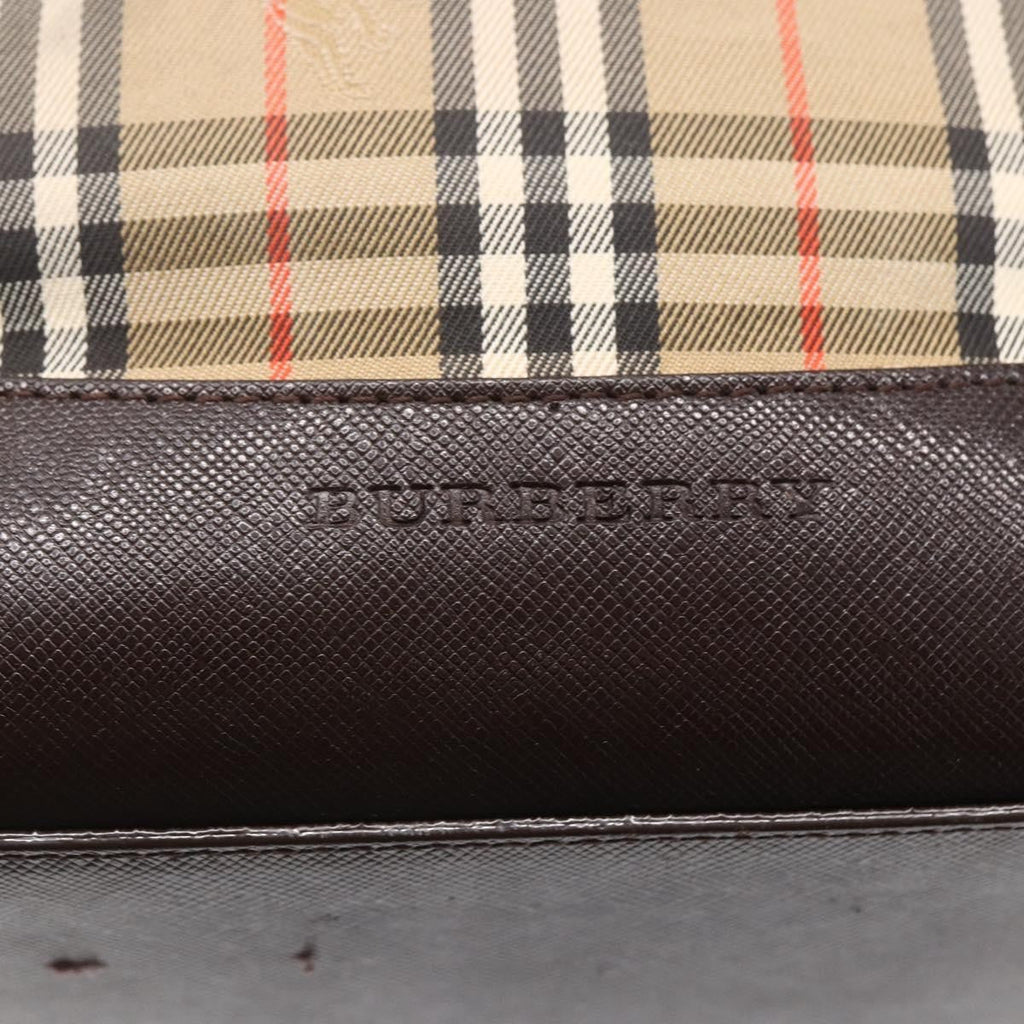 Burberry Vintage Tote Bag Canvas Beige Canvas Tote Bag