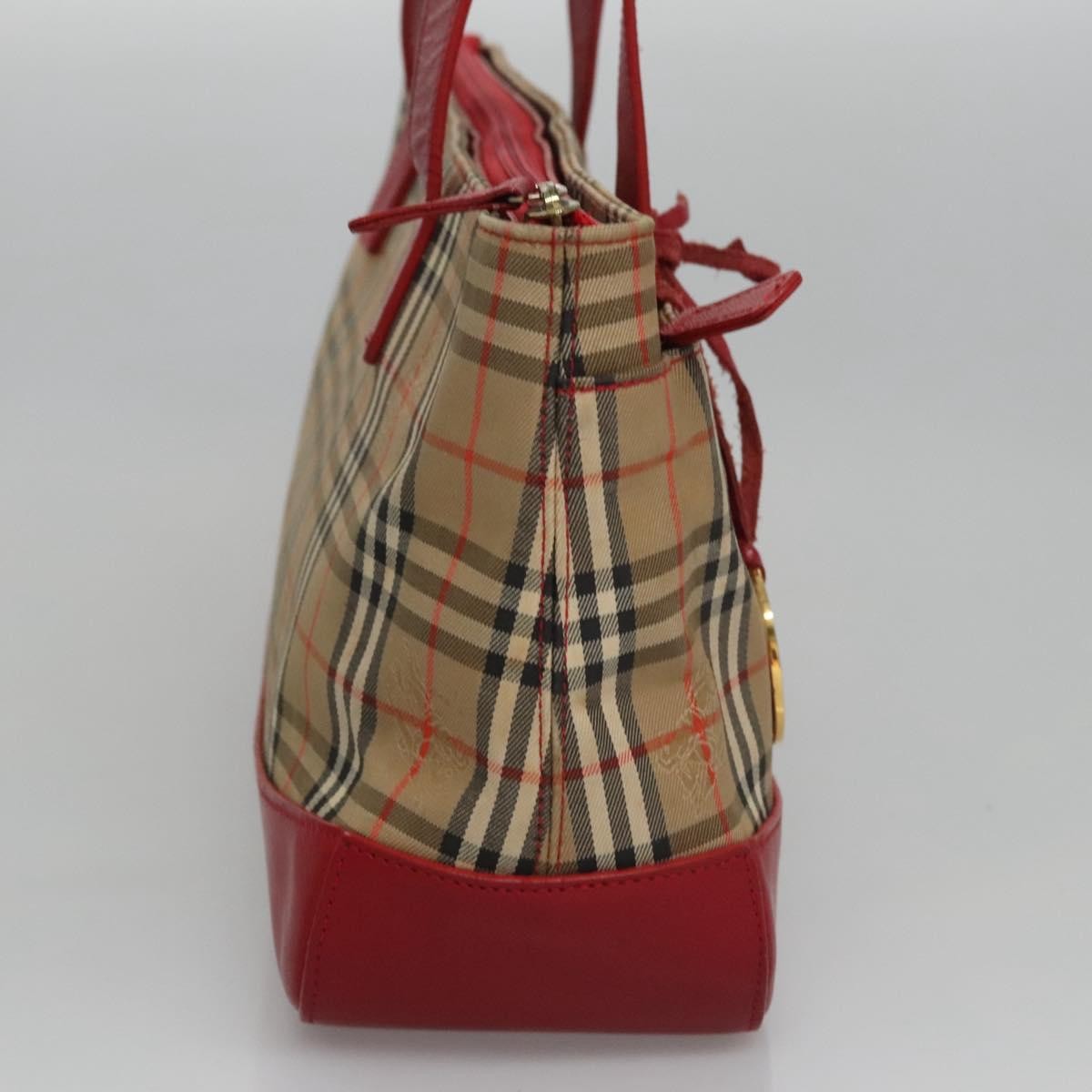 Burberry Nova Check Handbag Nova Check Canvas And Leather Beige Canvas Handbag