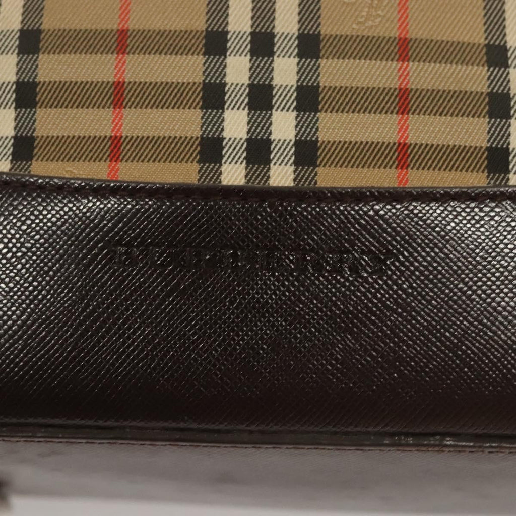 Burberry Nova Check Tote Canvas And Leather Beige Canvas Tote Bag