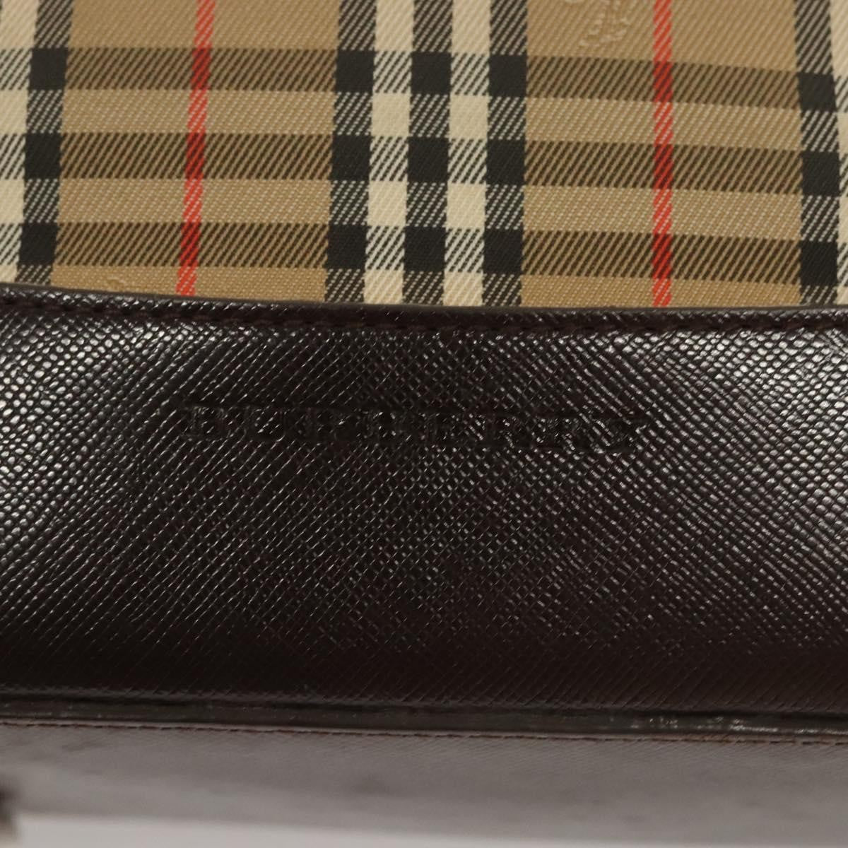 Burberry Nova Check Tote Canvas And Leather Beige Canvas Tote Bag