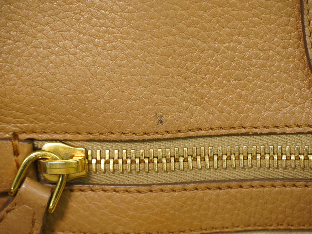 Prada Vintage Handbag Leather Beige Leather Handbag