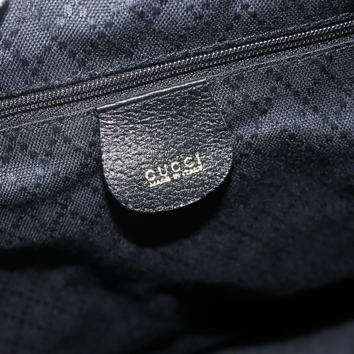 Gucci Vintage Bamboo Backpack Suede Black Suede Backpack Bag (Pre-Owned)