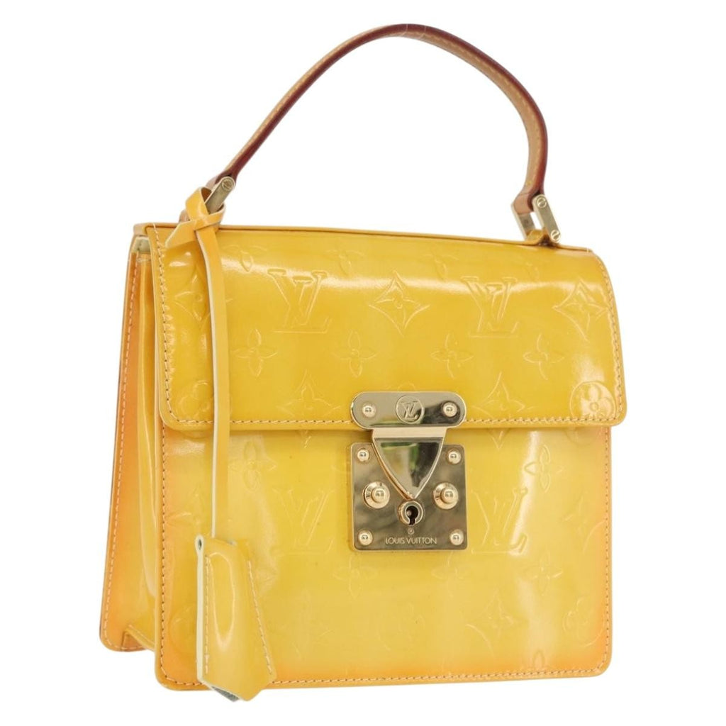 Louis Vuitton Spring Street Nm Handbag Patent Leather Yellow Patent_Leather Handbag