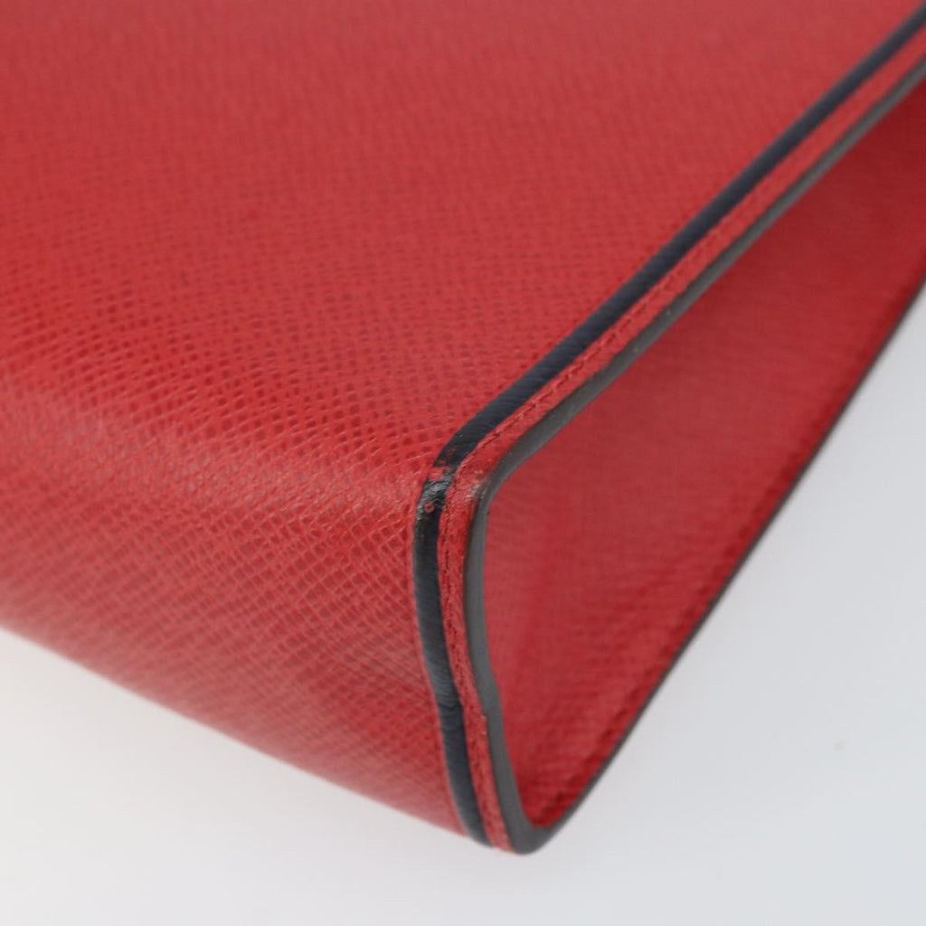 Louis Vuitton Pochette Voyage Taiga Leather Red Leather Clutche & Pouche Bag